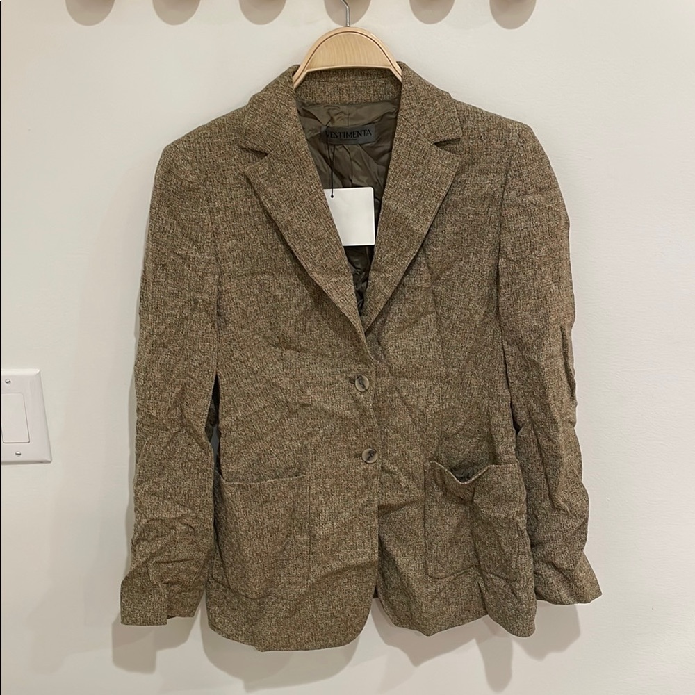 VESTIMENTA Women's Two-Button Notch Collar Blazer (Missing Size)